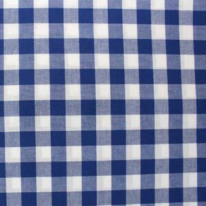 tela cuadro vichy azul klein
