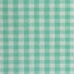 Tela Cuadro Vichy Verde Menta  0.3 cm. Final de pieza 0,60x1,5 - Imagen 2