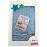 Manta Mora Azul Fuerte