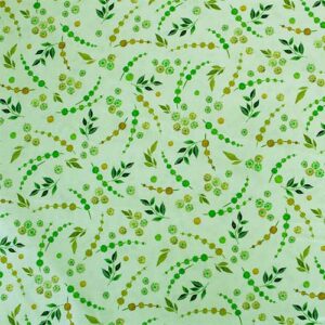 algodón estampado botánica