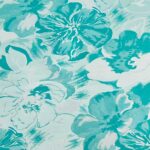 Tela Mikado Flores azules - Imagen 2