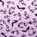 Tela Estampado Tacones Algodón