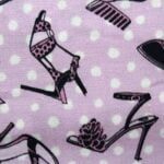Tela Estampado Tacones Algodón - Imagen 2
