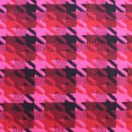 Final pieza 0,85 x 1,50. Tela de Paño Pata de Gallo Rosa - Imagen 2