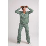 Tela Punto Jaspeado Verde - Imagen 3