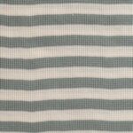 tela de punto con rayas en color blanco y verde