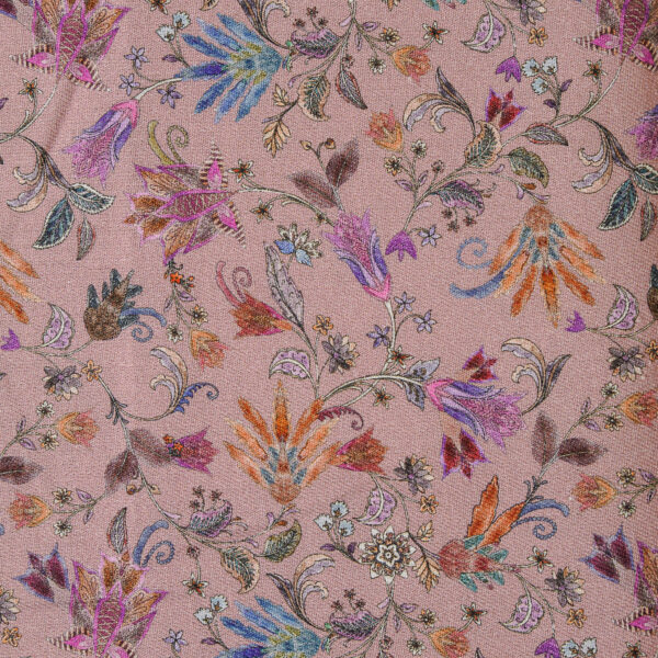 Tela Viella Flor rosa maquillaje