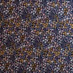 Tela florecitas poppy fondo azul marino algodón - Imagen 2