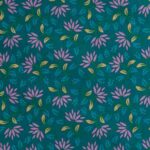 Tela flores lilas algodón - Imagen 2