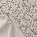 Tela Punto Camiseta estampado hojitas - Imagen 2