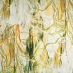 Tela Satinada estampado algas