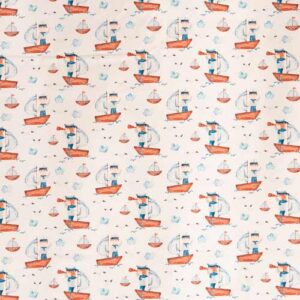 tela estampado marinero