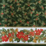 Tela Algodón Cenefa Navidad