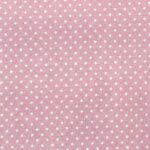 Tela Topos Fondo Rosa Bebé Algodón - Imagen 2