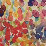 Tela Bambula estampado Manchas colores - Imagen 2