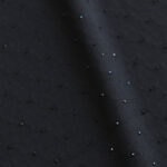 Tela Blusera negra con brillante negro - Imagen 2