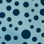 crepé lunares azules