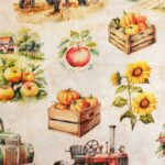 Tela estampado Granja Algodón - Imagen 5