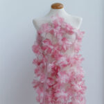 tul flores organza en relieve