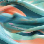 Tela Satinada Ondas Azules - Imagen 3