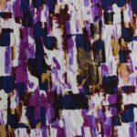 tela de viscosa lila y azul