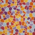 Tela de Algodón Estampado Vidriera en Colores Llamativos - Imagen 3