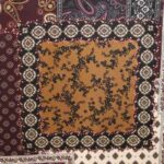 Tela Viscosa de Invierno Estampado Granate y Marrón con Motivos Irregulares - Imagen 3