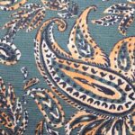 Tela de punto de invierno con estampado cachemir verde esmeralda - Imagen 2