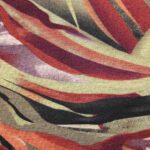 Tela de punto de invierno con estampado en tonos granate, verde y negro - Imagen 2