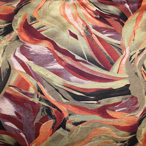 tela-punto-estampado-colores-otoñales(1) Tela de punto de invierno con estampado en tonos granate, verde y negro - Imagen 1