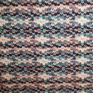 tela de punto estampado zig zag