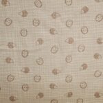 Tela de doble gasa con erizos Poppy Fabrics Europe – Algodón 100% ideal para bebé - Imagen 2