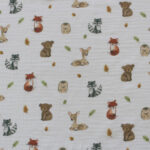 Tela de doble gasa con animalitos – Algodón 100% ideal para costura infantil