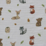 Tela de doble gasa con animalitos – Algodón 100% ideal para costura infantil - Imagen 2