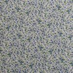 Tela de doble gasa con florecitas azules – Algodón 100% ideal para bebé y ropa infantil