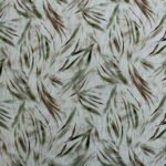 Tela de lino y viscosa estampada con hojas – Ideal para vestidos, blusas y prendas frescas de verano