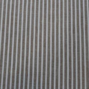 Tela de rayas blancas y beige fina – Ideal para pantalones palazzo y prendas ligeras