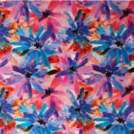 Tela de viscosa estampada con flores – Ideal para vestidos, blusas y pantalones de verano - Imagen 2