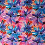 Tela de viscosa estampada con flores – Ideal para vestidos, blusas y pantalones de verano