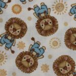 Tela algodón infantil LEONCITOS Y SOLES - Imagen 3