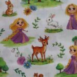 Tela de algodón Rapunzel y bosque – 100% algodón - Imagen 2