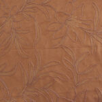 Tela de ANTELINA ELÁSTICA CAMEL BORDADA con flores en relieve - Imagen 2