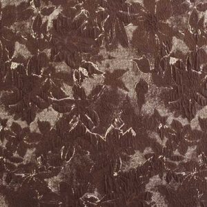 Tela de PUNTO JACQUARD Efecto Brocado Marrón